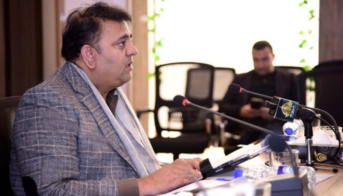 Information Minister Fawad CH Addressing Press Conference